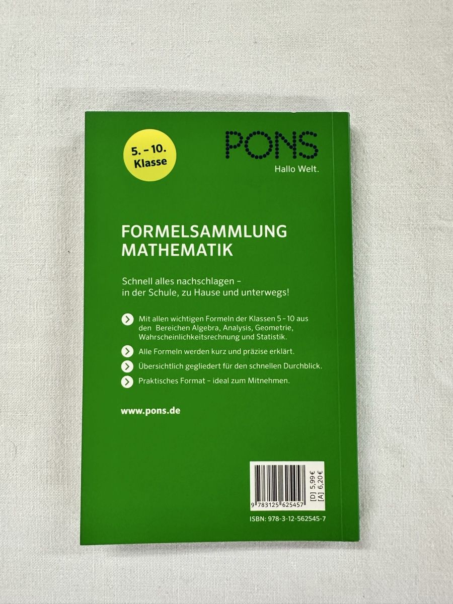 Libri: Pons - Formelsammlung der Mathematik – Usato da Zug venduto da User.1211 1