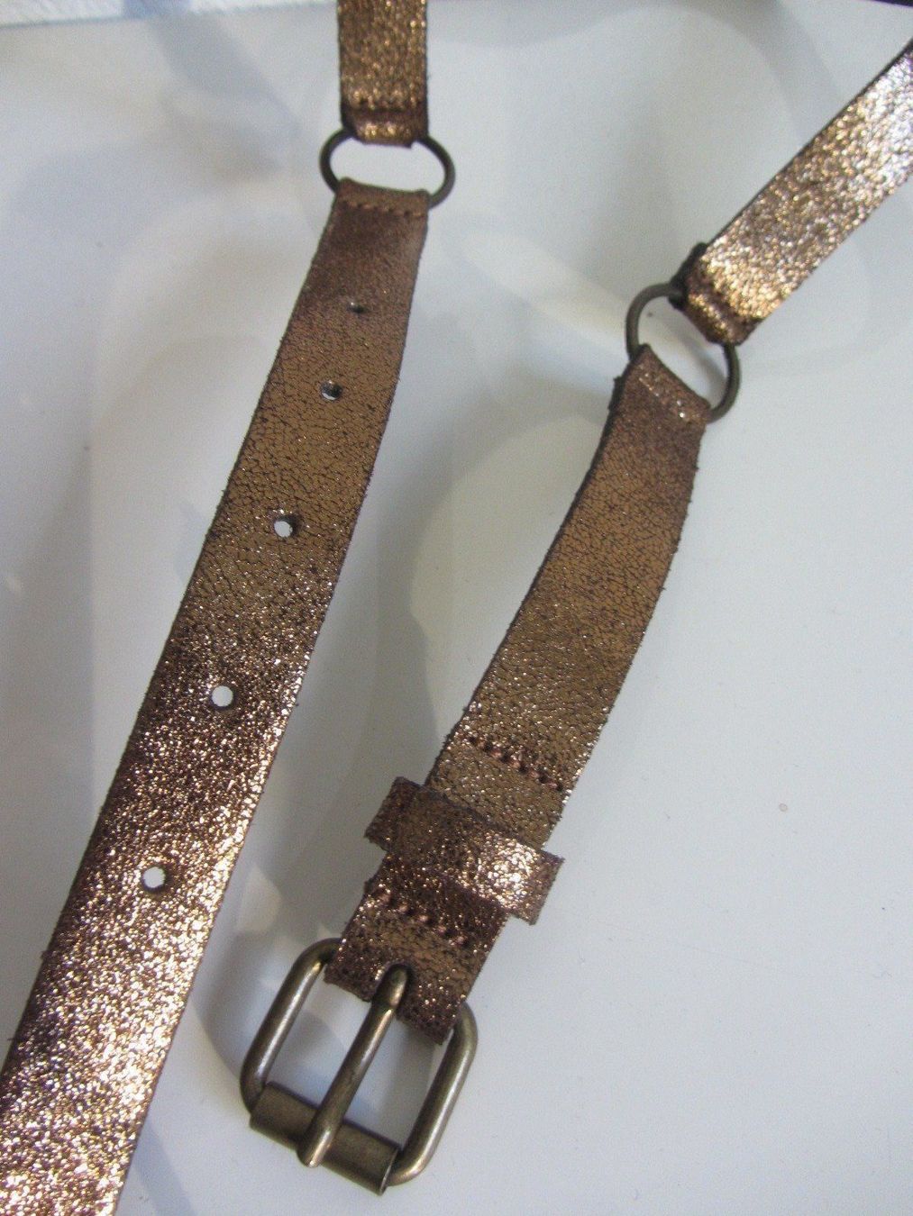 Cinture: Leder Gürtel bronzé-braun - 90 – Usato da Zürich venduto da Diazaio 2