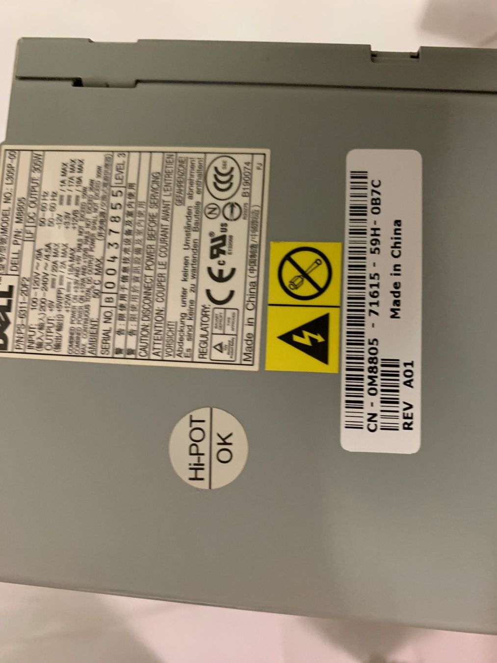 Ladegeräte: Dell Netzteil für Computer-Desktop ** 305 W – Gebraucht aus Emmen von newdeal1970 1