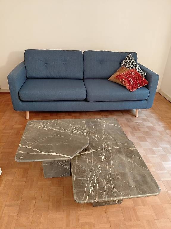Set di tavolo e panche: Marmor Couchtisch Set 3 Stk. modern gebraucht – Usato da Binningen venduto da eli_rcf2 1