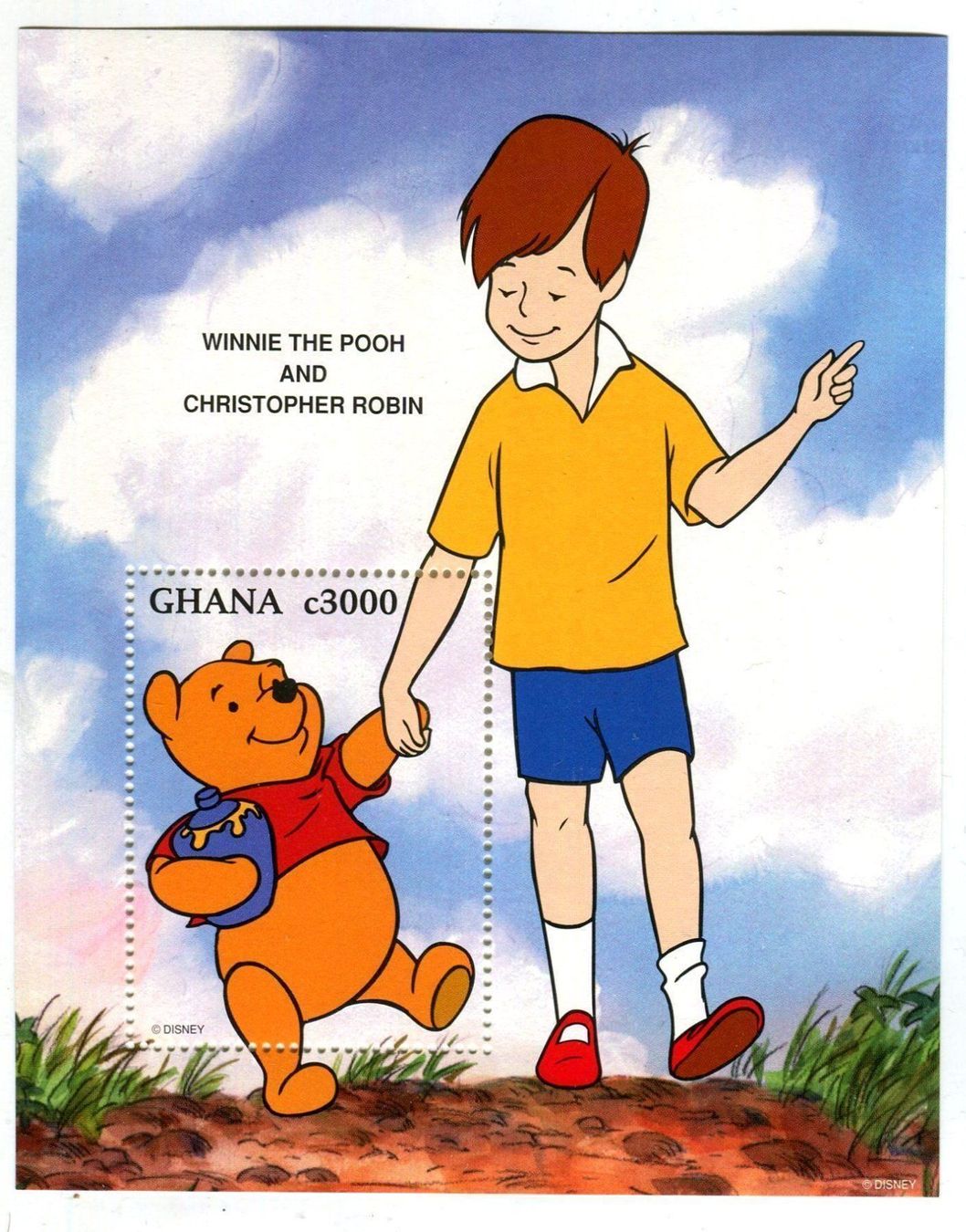 Tutti i francobolli: Block "Walt Disney. Winnie Puuh". Ghana. – Nuovo e nell'imballaggio originale da Basel venduto da Butsch5
