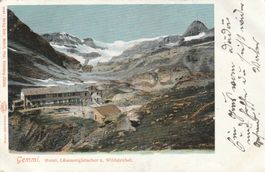 AK  Gemmi mit Hotel Lämmergletscher und Wildstrubel 1902