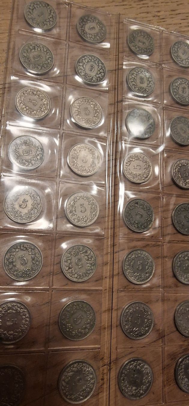 Tutti le monete: 48x 5Rp. Schweiz. div Jahrgänge – Usato da Arbon venduto da sar_l7ll 1