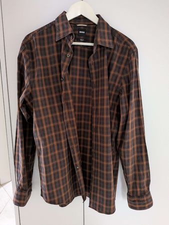 Hugo Boss Hemd Grösse 42 Casual Fit Stretch Top Zustand!