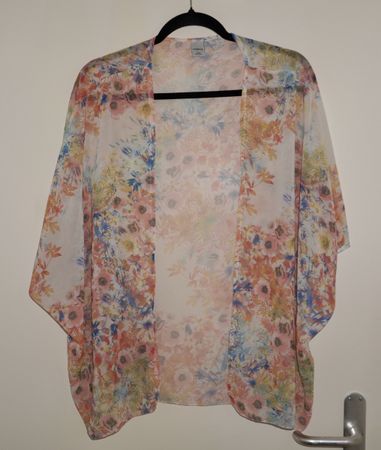 Kimono fleuri Zebra – taille unique – un peu transparent