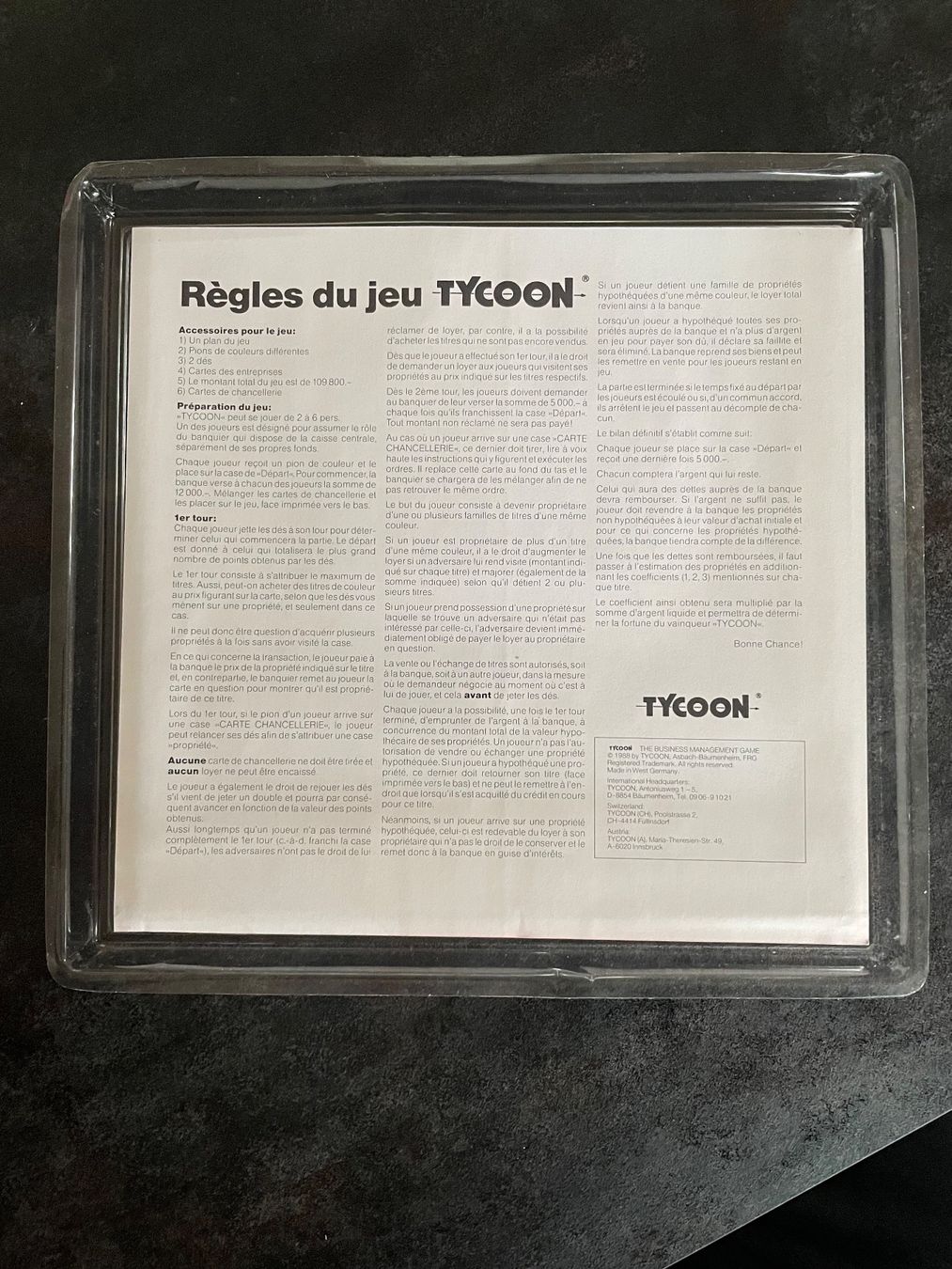 Giochi: Jeu Tycoon La Gruyère 1988 – Nuovo e nell'imballaggio originale da Vallamand venduto da Bricbracbroc82 5