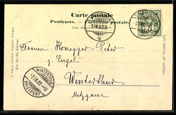 Cartoline postali: AK Yverdon, La caserne – Usato da Berlin venduto da bartko-reher 1