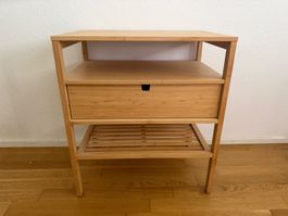 Nachttisch Bambus mit Schublade - IKEA NORDKISA 60x40 cm