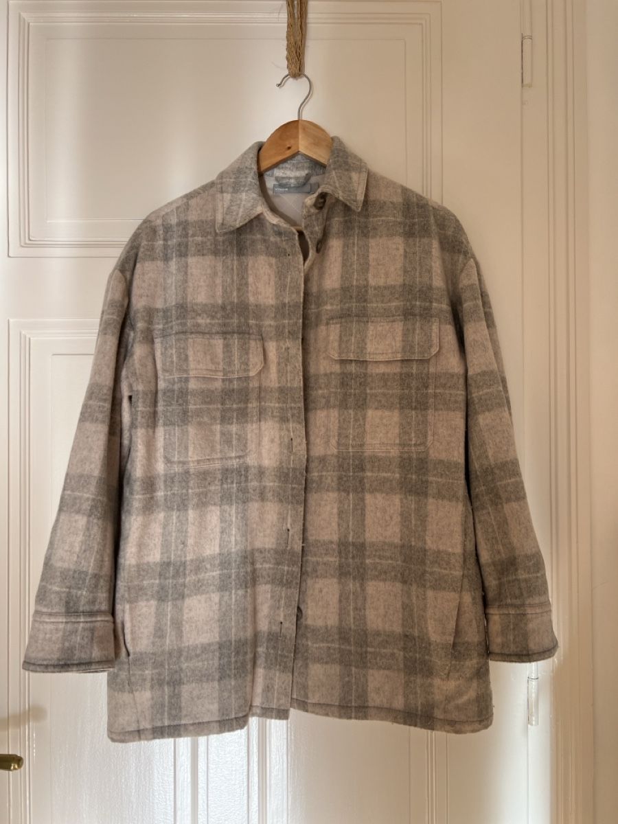 Giacche: Vince light grey/pink Wool Blend Overshirt Jacket S – Usato da Genève venduto da jud_xrl8 1
