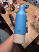 Trinkflasche drop by dropz blau guter Zustand gebraucht