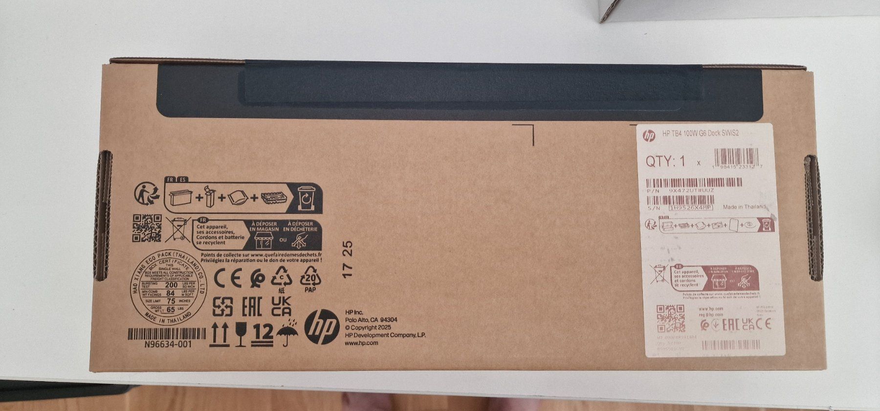Hewlett Packard Docking station: HP Thunderbolt 4 100 W G6 Dockingstation – Nuovo e nell'imballaggio originale da Schenkon venduto da Skalden-Wolf 4