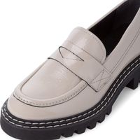 Tamaris Leder Schuhe Ivory Patent Gr. 41
