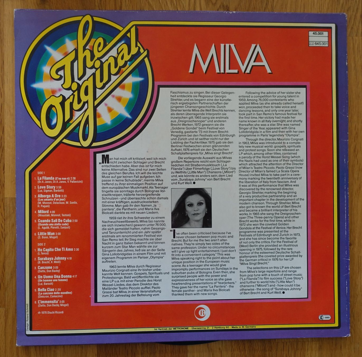 Dischi in vinile: The Original Milva - T6 – Usato da Sessa venduto da discoverymedia 1