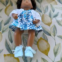 1 Paar Puppenschuhe, für Sasha Baby, Schnürsenkel, 5.5 cm