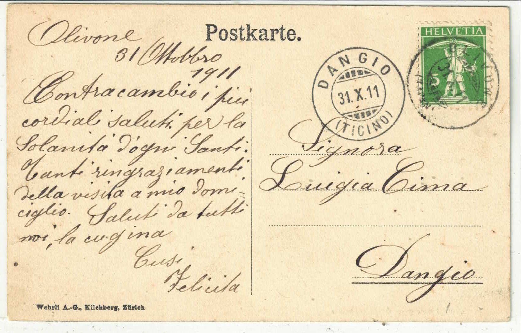 Cartoline postali: Gotthardbahn - Amsteg – Usato da Ettingen venduto da Kartenplanet 1
