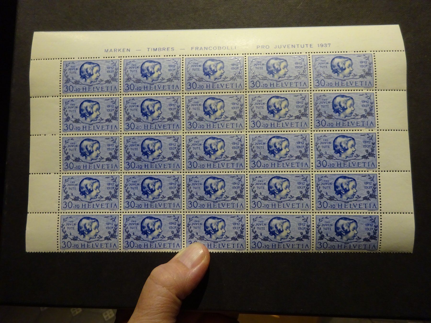 Tutti i francobolli: 1937 PJ in Halbbogen  postfrisch** – Usato da Appenzell-Steinegg venduto da adi1975 3