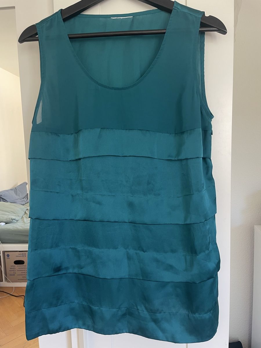 Blusen: Türkisblau ärmellose Bluse – Gebraucht aus Zürich von eri_n7p5