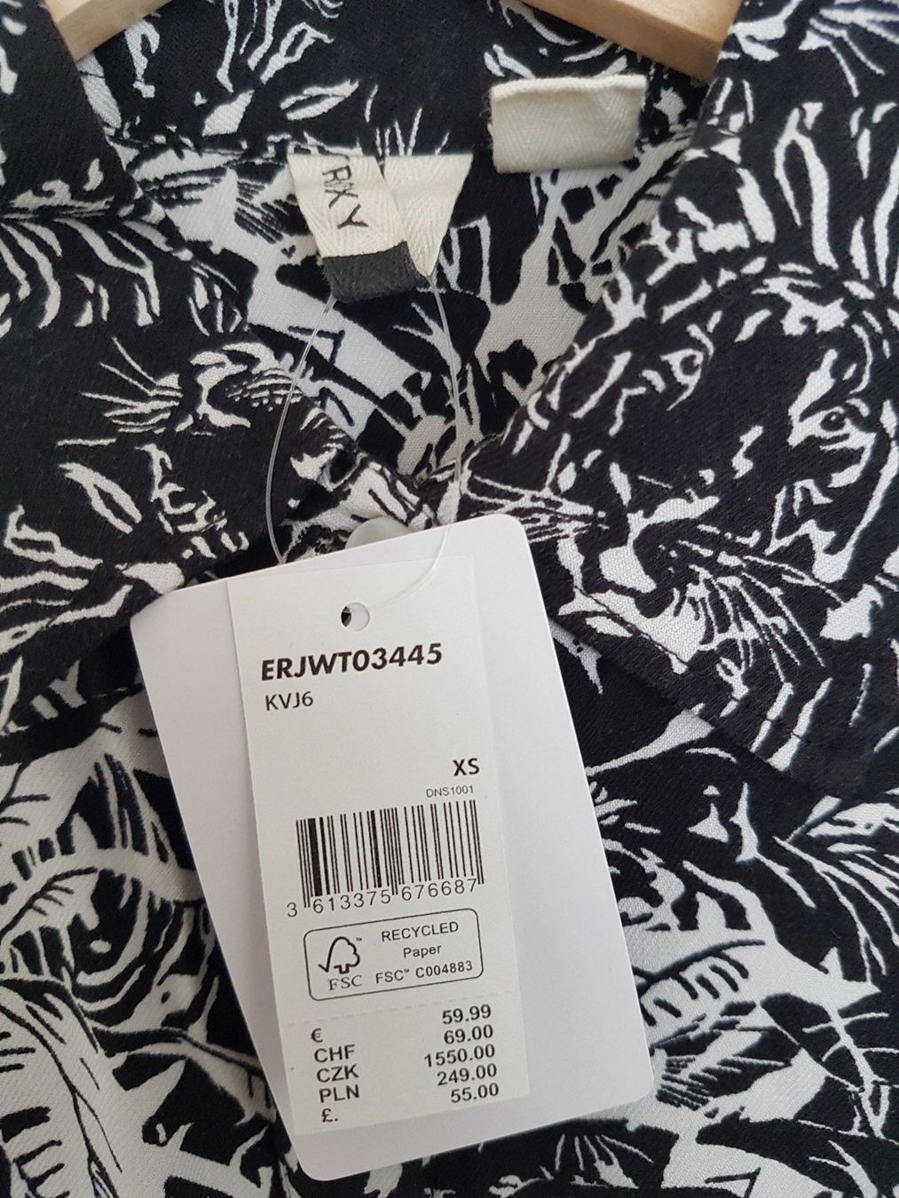 Roxy Camicette: Chemisier à motifs Roxy XS - NEUVE – Nuovo (secondo la descrizione) da Lausanne venduto da claire1401 5