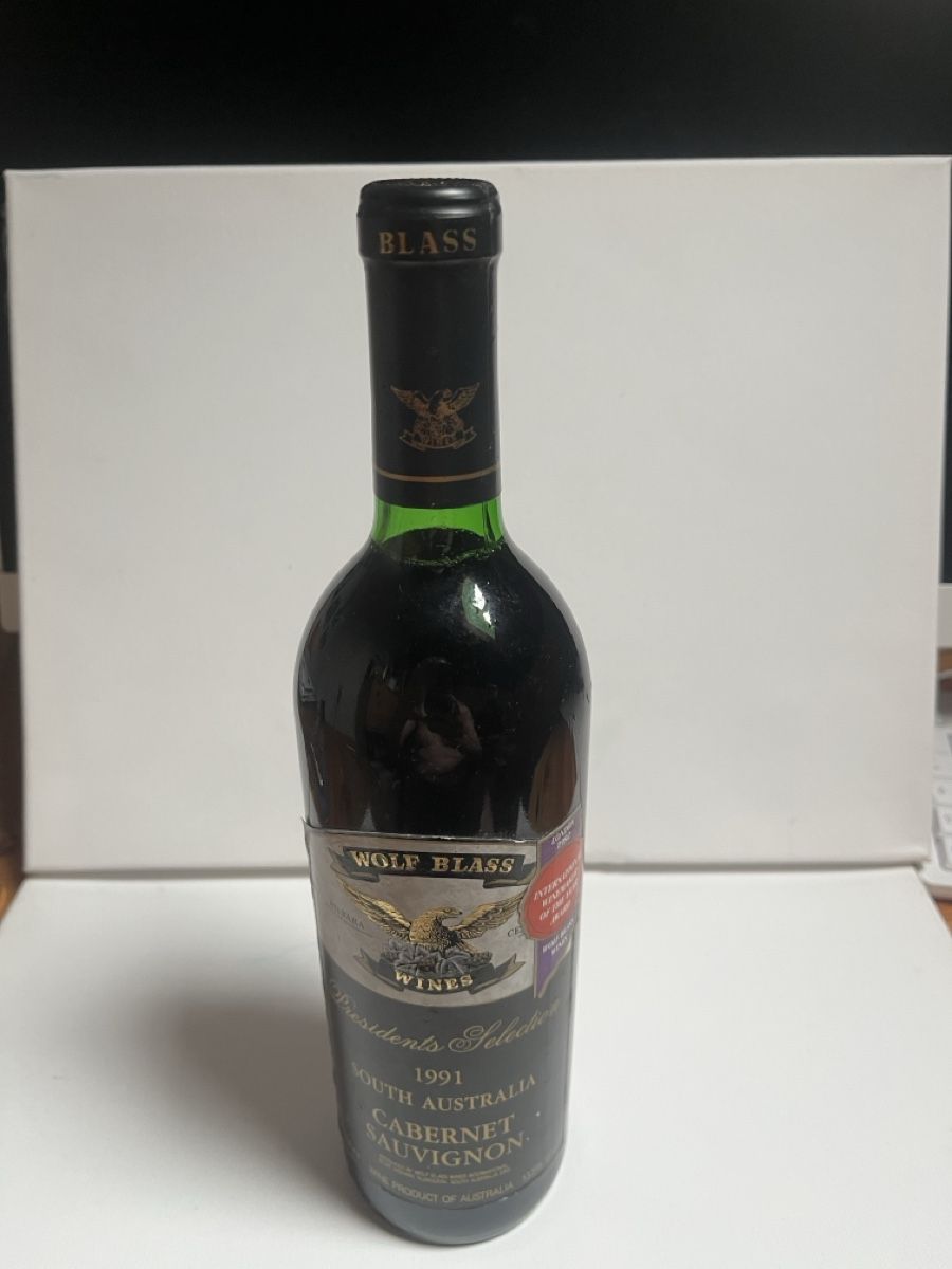 Vino: Wolf Blass President Selection 1991, Cabernet Sauvignon – Nuovo (secondo la descrizione) da Gelterkinden venduto da Parry