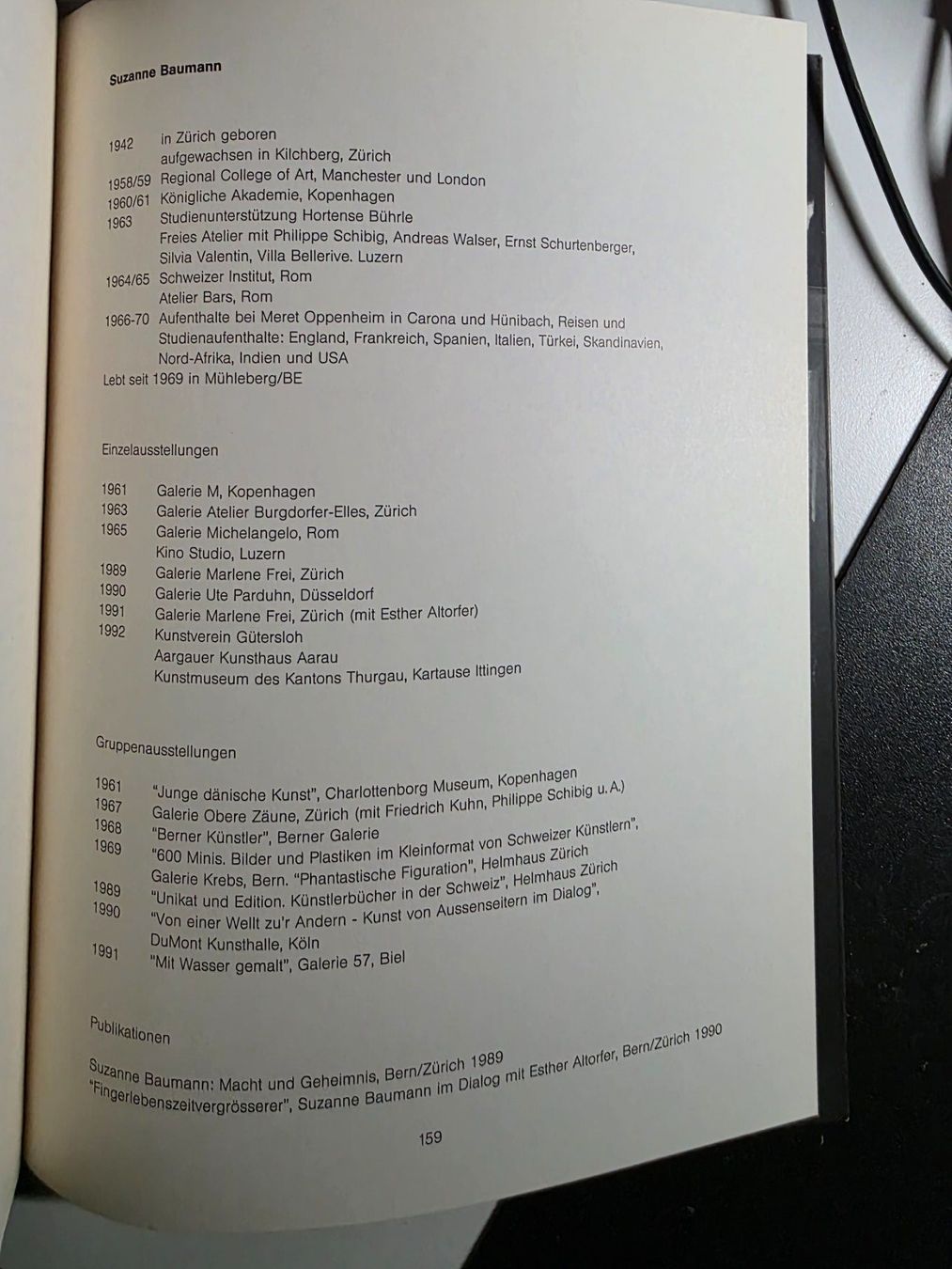 Libri: Suzanne Baumann - Werke Sammlung 1992 – Usato da Walterswil BE venduto da Lonitti 7