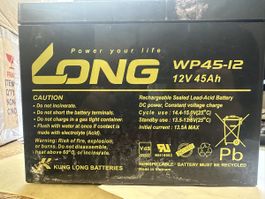 LONG WP45-12 12V 45Ah Batterie Akku