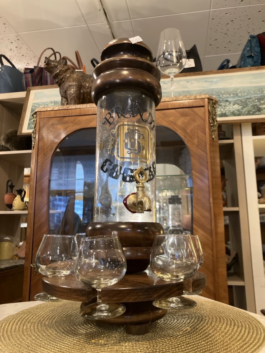 Altro in Stoviglie & Bicchieri: Brandy Cognac Spender ca 1950 – Usato da Erlenbach im Simmental! venduto da Simmentaler-Perlen 1