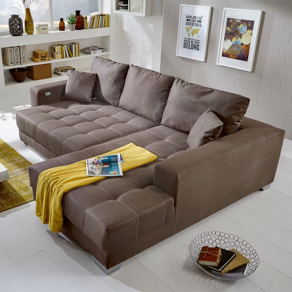 Divani: Hecksofa mit elektrischer Vorziehfunktion – Usato da Rottenschwil venduto da BSig1808 3