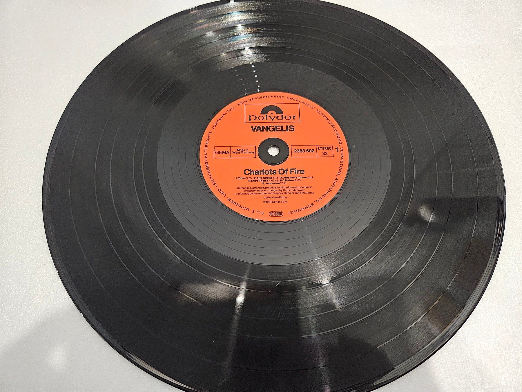 Schallplatten: Chariots Of Fire – Gebraucht aus Uster von Vinyl-Leidenschaft 5