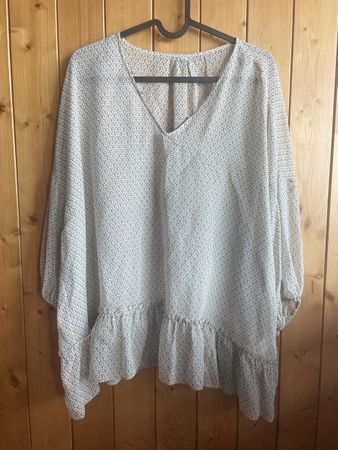Bluse aus 100 % Seide, hergestellt in Italien