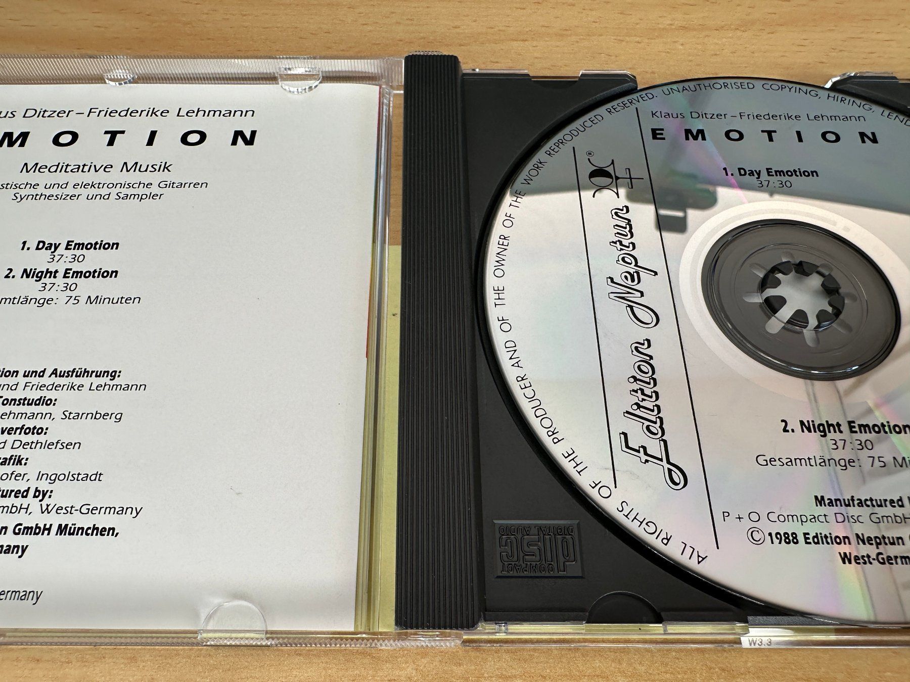 CD: Klaus Ditzer, Friederike Lehmann – Emotion – Usato da Rikon im Tösstal venduto da Alpenmutz 2