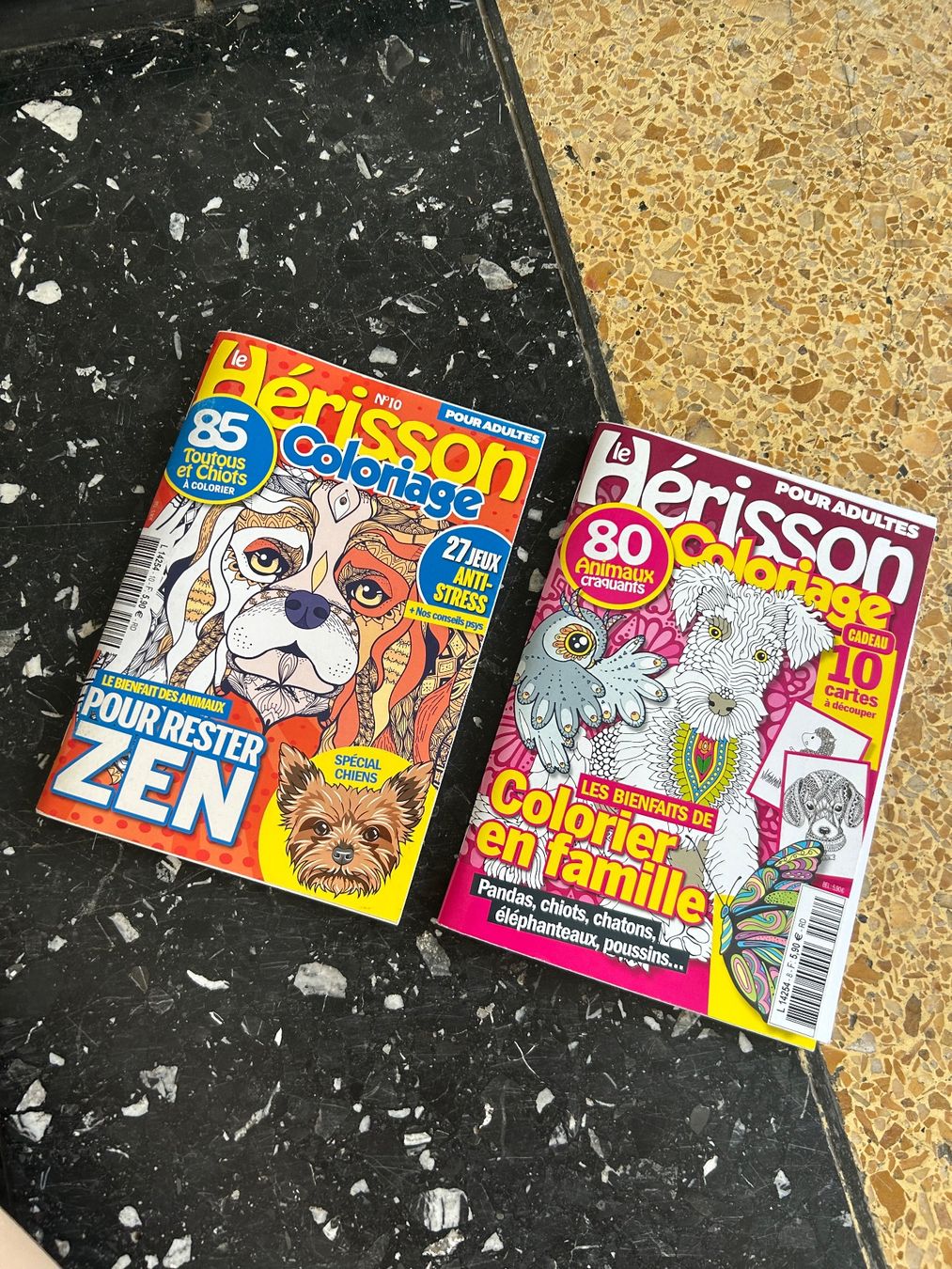 Livres: 2 Ausmalbücher: Hunde und Tiere – D'occasion à Wabern par belka72