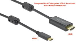 Delock 85969 Kabel USB-C_zu_HDMI 4K/60Hz aktiv 1m schwarz