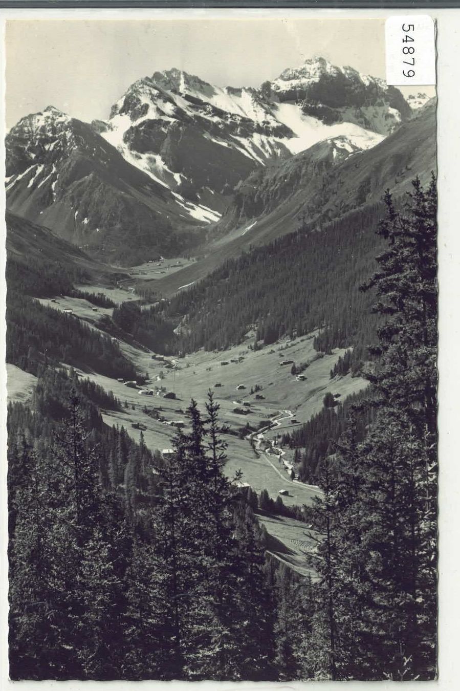 Cartoline postali: Sertigtal bei Davos mit Mittagshorn – Usato da Ettingen venduto da Kartenplanet