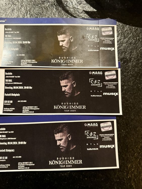 Bushido König für Immer Tour 2024 Kaufen auf Ricardo