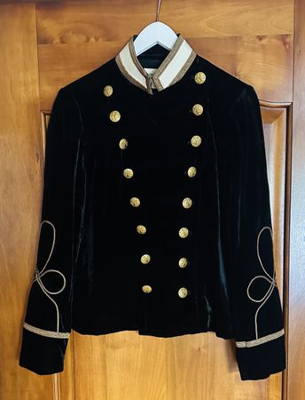 Denim & Supply Ralph Lauren Jacke Samt schwarz Grösse  L (M)