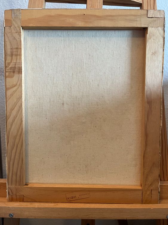 Gemälde: Blumenölgemälde, Rosen in Vase, Vintage Wandkunst – Gebraucht aus Basel von Kaffee_und_Kunst 7