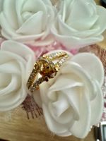 R0010.1250- Ring aus echtem 18KGG mit Diamanten