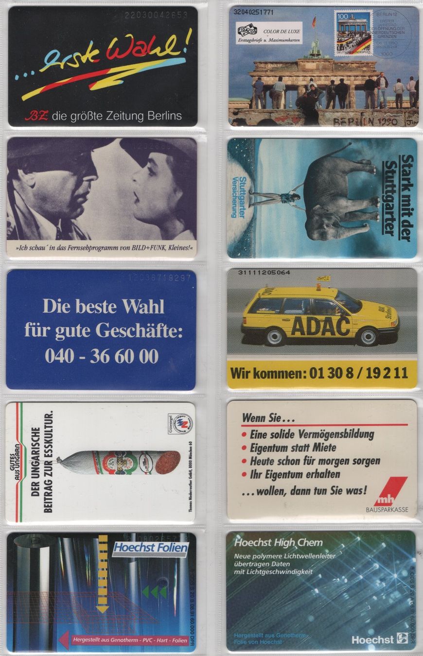 Telefon- & Taxkarten: 10 ungebrauchte deutsche Telefonkarten der S Serie – Neu (gemäss Beschreibung) aus Eglisau von Chperfins