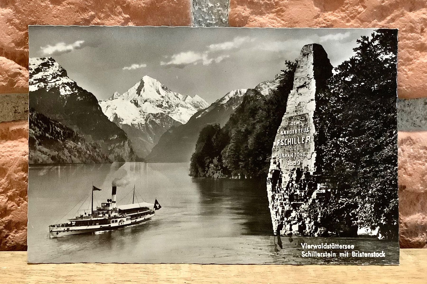 Cartoline postali: SCHILLERSTEIN Vierwaldstättersee & Dampfschiff – Usato da Root venduto da ENGLAND-TREASURES
