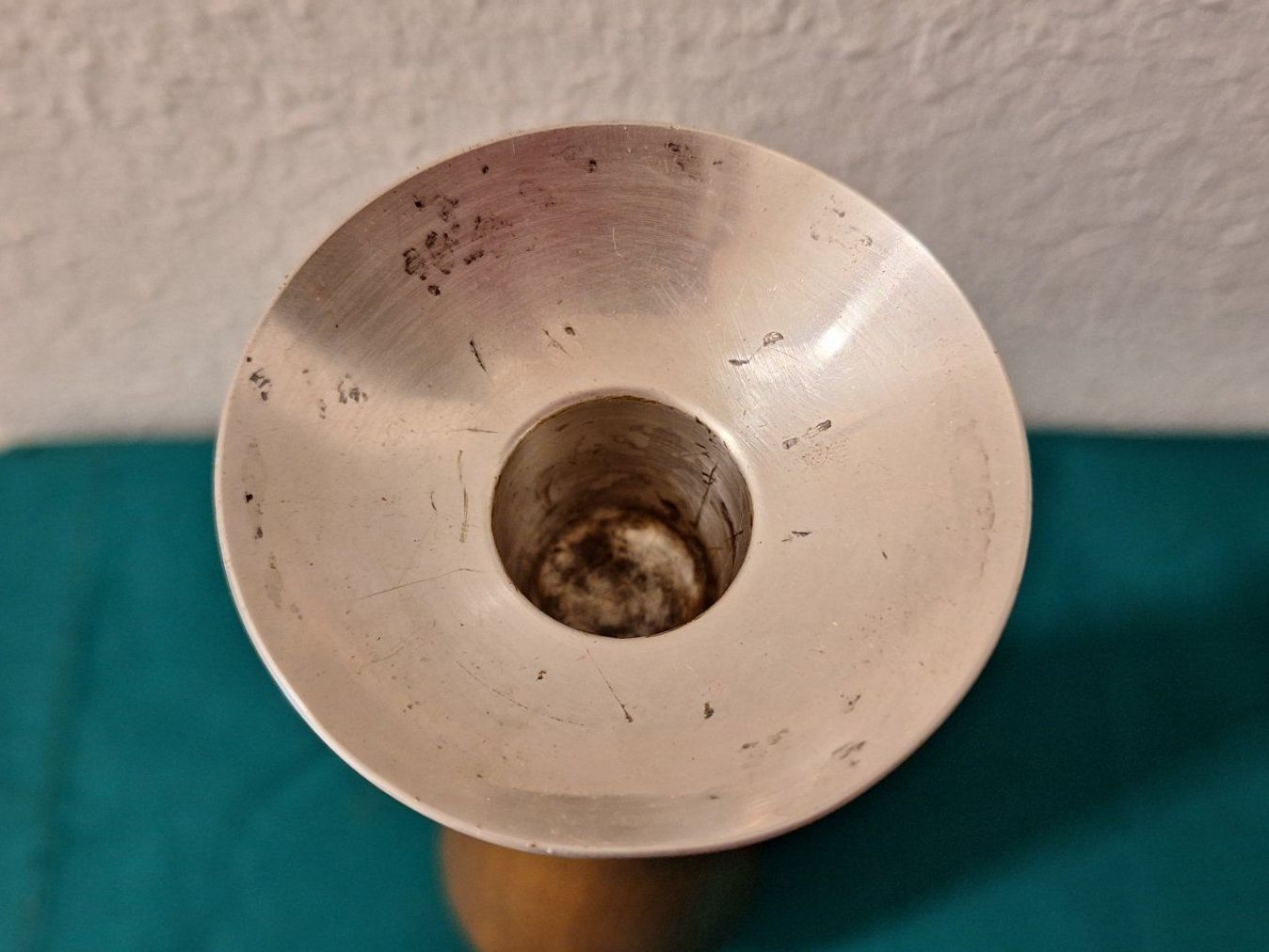 Kerzenständer: Vintage Kerzenständer , Holz ,Metall versilbert – Gebraucht aus Arlesheim von shopradl 2