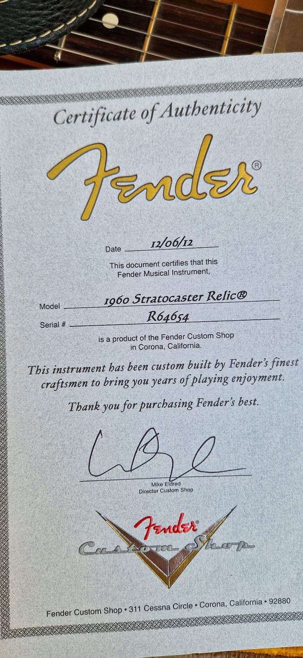 Fender Strumenti musicali: Fender Custom Shop 60's Stratocaster Relic – Usato da Sion venduto da Chris_p68 7