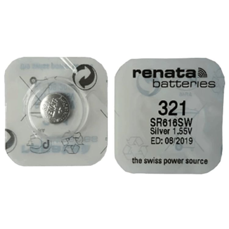 Caricatori & Batterie: Renata 321 (SR616SW) Knopfzellen Batterie Silberoxid – Nuovo e nell'imballaggio originale da Mörschwil venduto da CHRONODIREKT 1