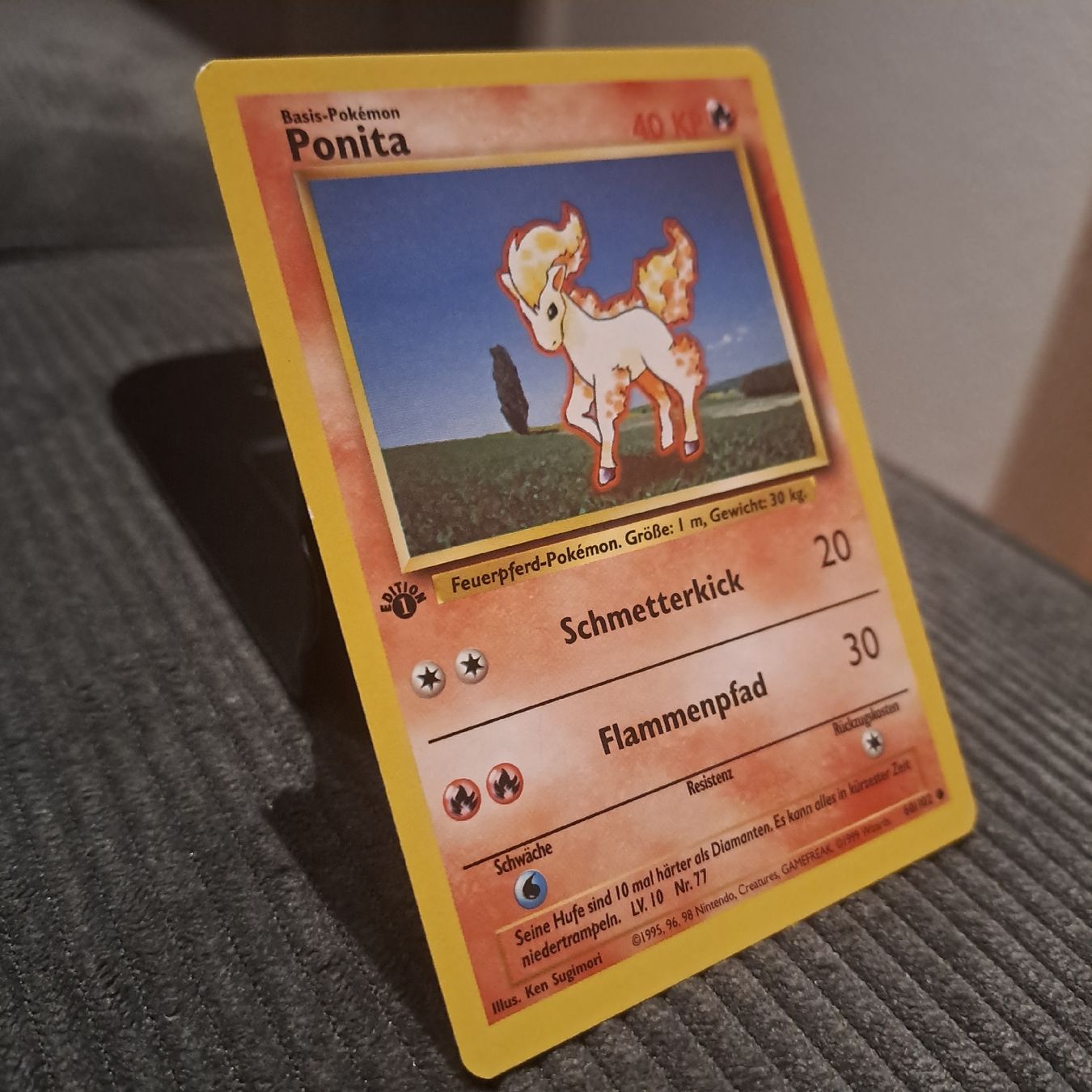 Pokémon Cartes à collectionner: Ponita, 1. Edition, Base Set 60/102 – Neuf (Voir description) à Düdingen par Ruge91 1