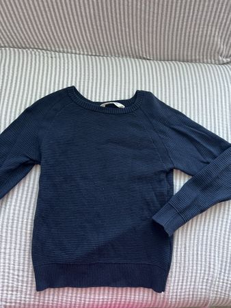 H&M STRICKPULLOVER NAVY GR 122/128