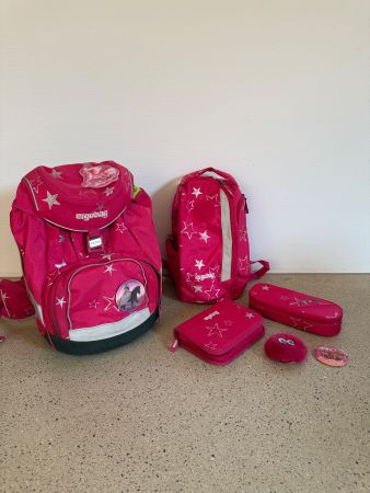 Ergobag Schulrucksack Set Pink Sterne
