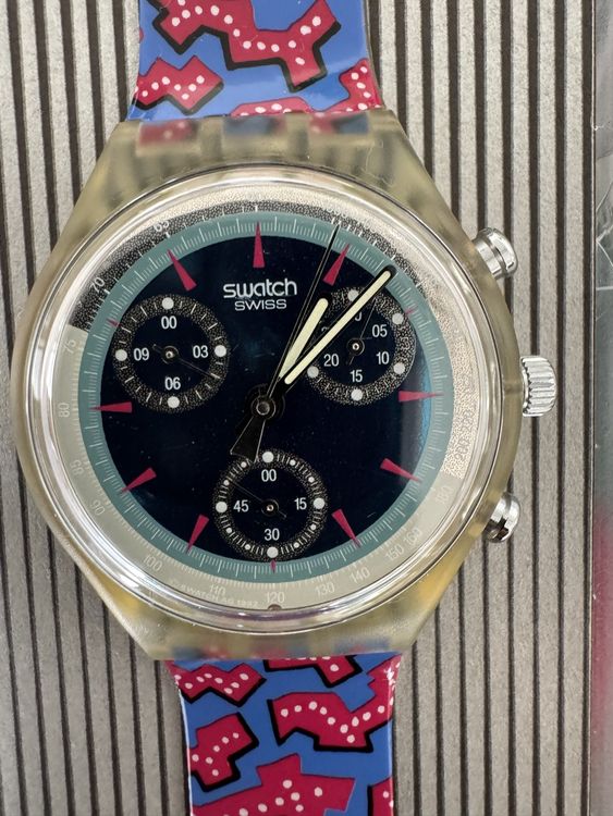 Swatch Orologi: Swatch Chrono aus Sammlung – Nuovo (secondo la descrizione) da Malans GR venduto da sammlerswissuhren