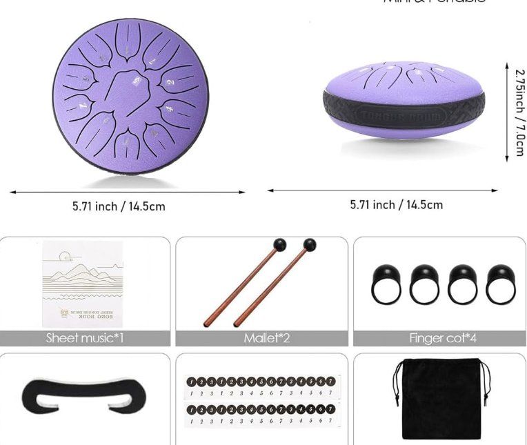 Strumenti musicali: Zungentrommel Tongue Drum 14.5cm – Nuovo e nell'imballaggio originale da Geneve venduto da Titi2008 8