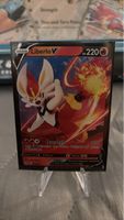 Pokemon Karte Liberlo V - Feuerfeger - Selten! Top Zustand