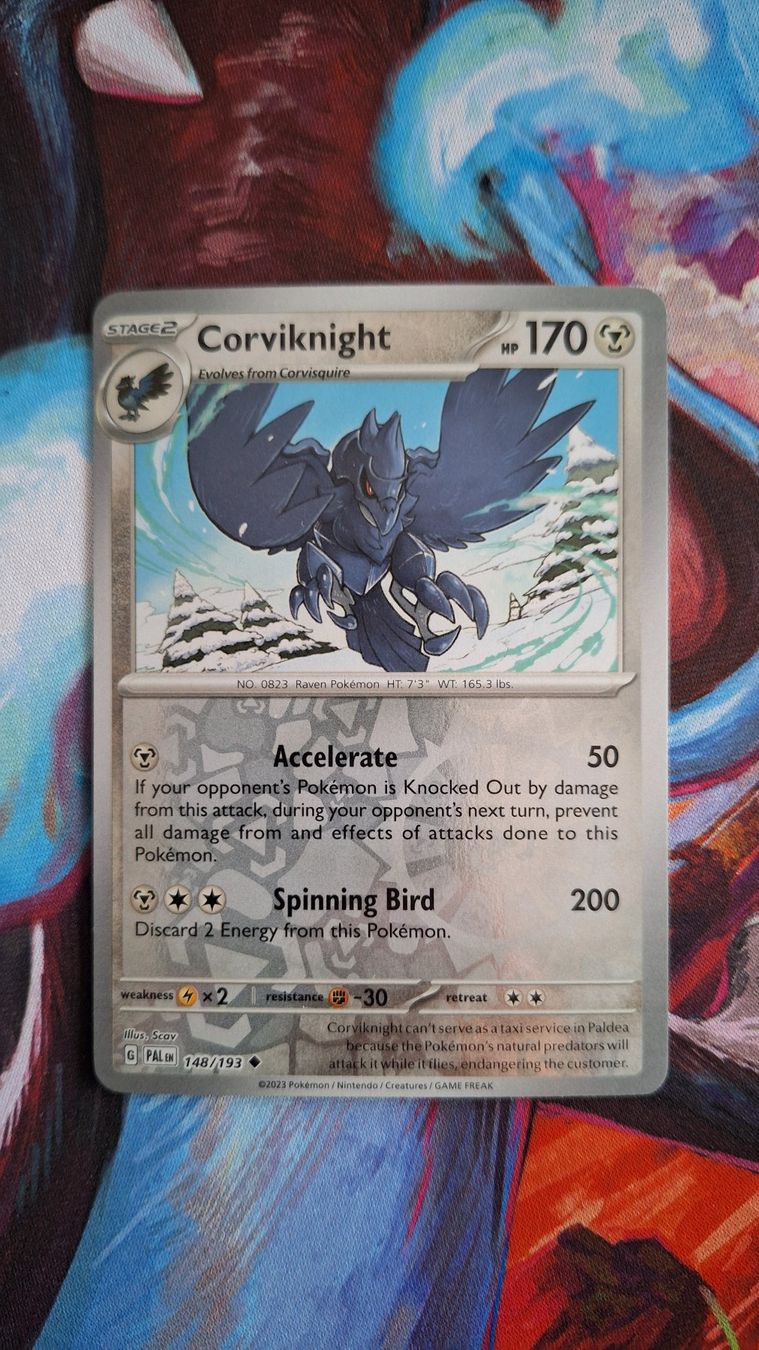 Pokémon Carte collezionabili: Corviknight - Reverse Holo - Pokemon Paldea Evolved – Usato da Altstätten SG venduto da GGsGameshop