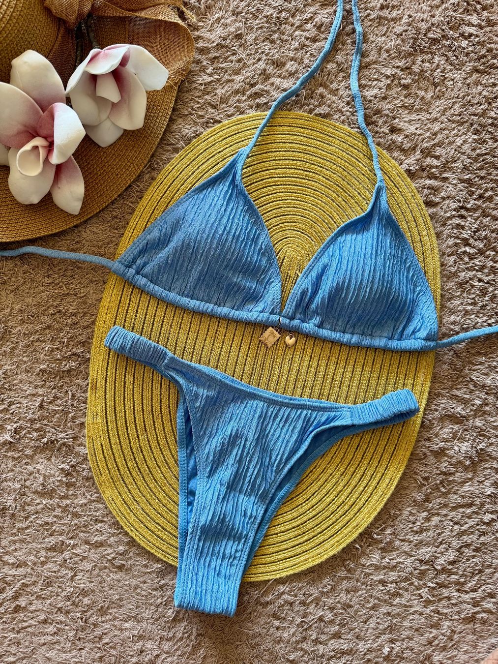 Costumi da bagno & Bikini: 🔹Crinkle Bikini Hellblau Gr.S - Neu - Gratis Versand – Nuovo e nell'imballaggio originale da Gockhausen venduto da van_82kh 1
